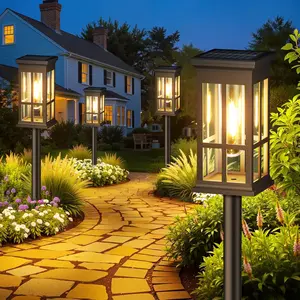 Elegant Solar Pathway Lights Modern Luxury | Auto On/Off & Waterproof | For Garden, Yard & Driveway,solar outdoor lights,Solar Floor Lamps Outdoor Lights,Decorative,Rechargeable,solar lights,solar lights outdoor,solar street light