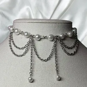 Aurora Beaded Choker 12-15" Stainless Steel Necklace for Women Fever Dreamz