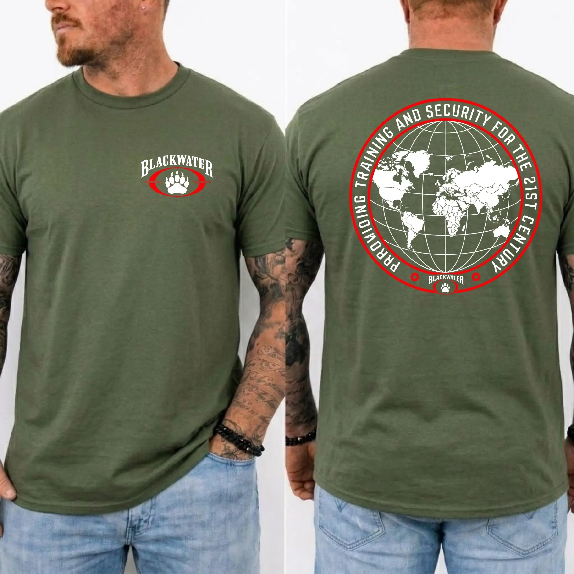 Blackwater Providing training and security 21st Inspirate by Challange Coin Tshirt Custom, Security Training Tee, Custom Coin Shirt