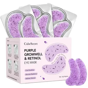 【CubeSecret】Comfrey Eye Mask, 30 pairs, rich in plant ingredients, gentle and non-irritating,  highly moisturizing, makes makeup adhere better, effectively reduces eye bags fine lines and dark circles, improves overall appearance eye patches Hydrating
