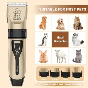 Professional Heavy-Duty Pet Clipper, Low Noise High Power Rechargeable Wireless Pet Grooming Tool, Electric Razor for Dogs and Cats, Grooming Products