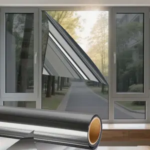 PVC Window Heat Insulation Film, Sunshade Privacy Protection, Removable DIY Design, Lightweight and Durable, One-Way Visibility