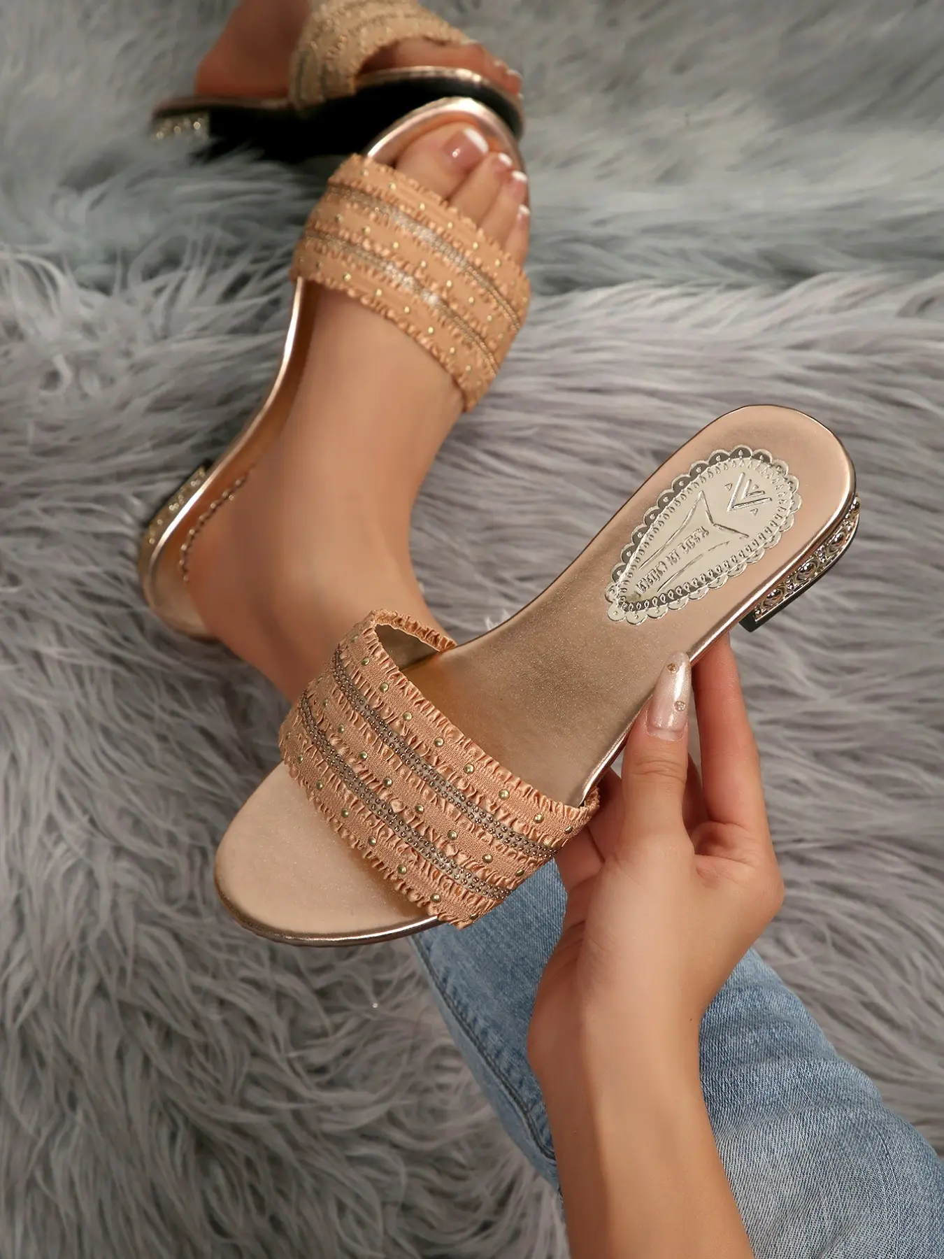 Women's Fashion Casual Slide Sandals, Comfortable Summer Slippers, Discount Bundle Deal, Stylish Flat Sandals for Beach, Home, Daily Wear