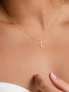 Initials Letter Pendant Necklace for Women, Fashion Jewelry for Party, Daily Clothing Decor, Trendy All-match & Exquisite Jewelry for Birthday Gift