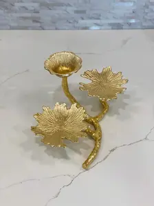 TRIO GOLDEN LEAF VOTIVE