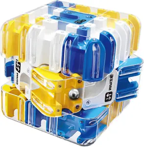 3D Cube Puzzles Fidget Toys - Brain Teaser Puzzles Toys Educational Learning Toys for Logical Thinking, Puzzle Maze Cube Easter Basket Stuffers Birthday Gifts (Blue)