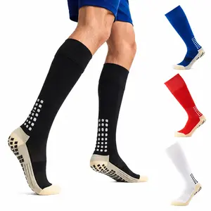 Knee High Soccer Grip Socks for Men & Women - Anti-Slip Athletic Socks for Football, Basketball & Training