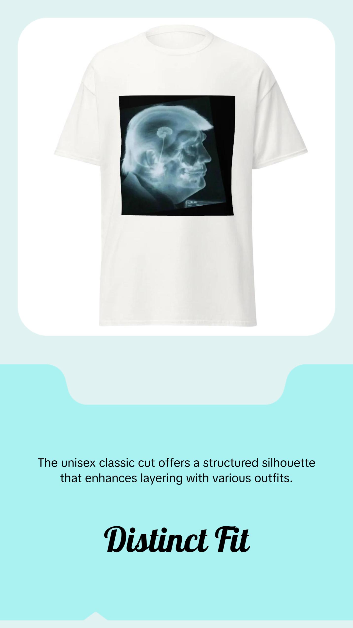 Official Donald Trump (x-Ray Trump)Unisex Classic Tee Cotton Fabric