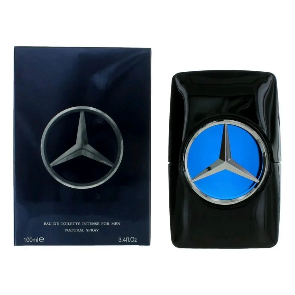 Mercedes-Benz Intense Eau de Toilette for Men, Long-lasting Fragrance Spray, 3.4 oz - 24 Pieces Box, Dreamy Floral Musk, Edp Spray, Romantic Wear