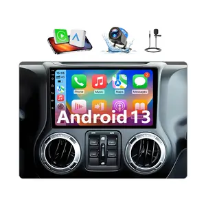 10" Android 13 Car Stereo for Jeep Wrangler 2007-2018, Dodge Ram 2009-2012, JK, Compass | Wireless CarPlay & Android Auto | 2+64GB Touchscreen