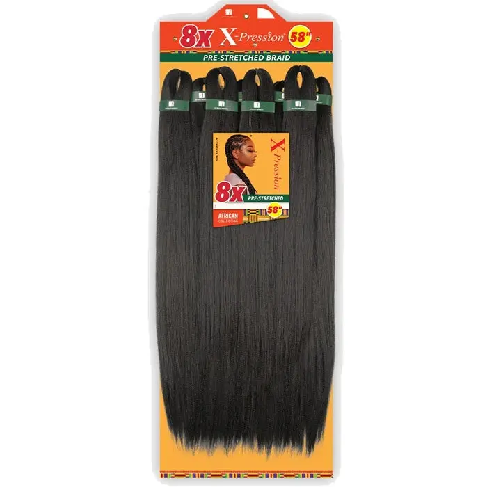 Sensationnel X-Pression Pre-Stretched Braid - 8X STRAIGHT 58" Sensationnel X-Pression Pre-Stretched Braid - 8X STRAIGHT 58"