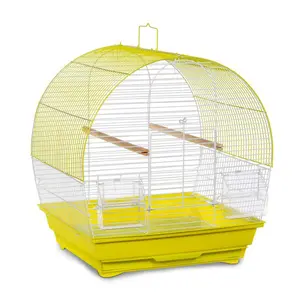 Prevue SP41613C-W Soho Dome Top Roof Cage, Chartreuse & White