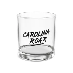 Carolina Rocks Glass | Sports Fan Barware | Whiskey Glass