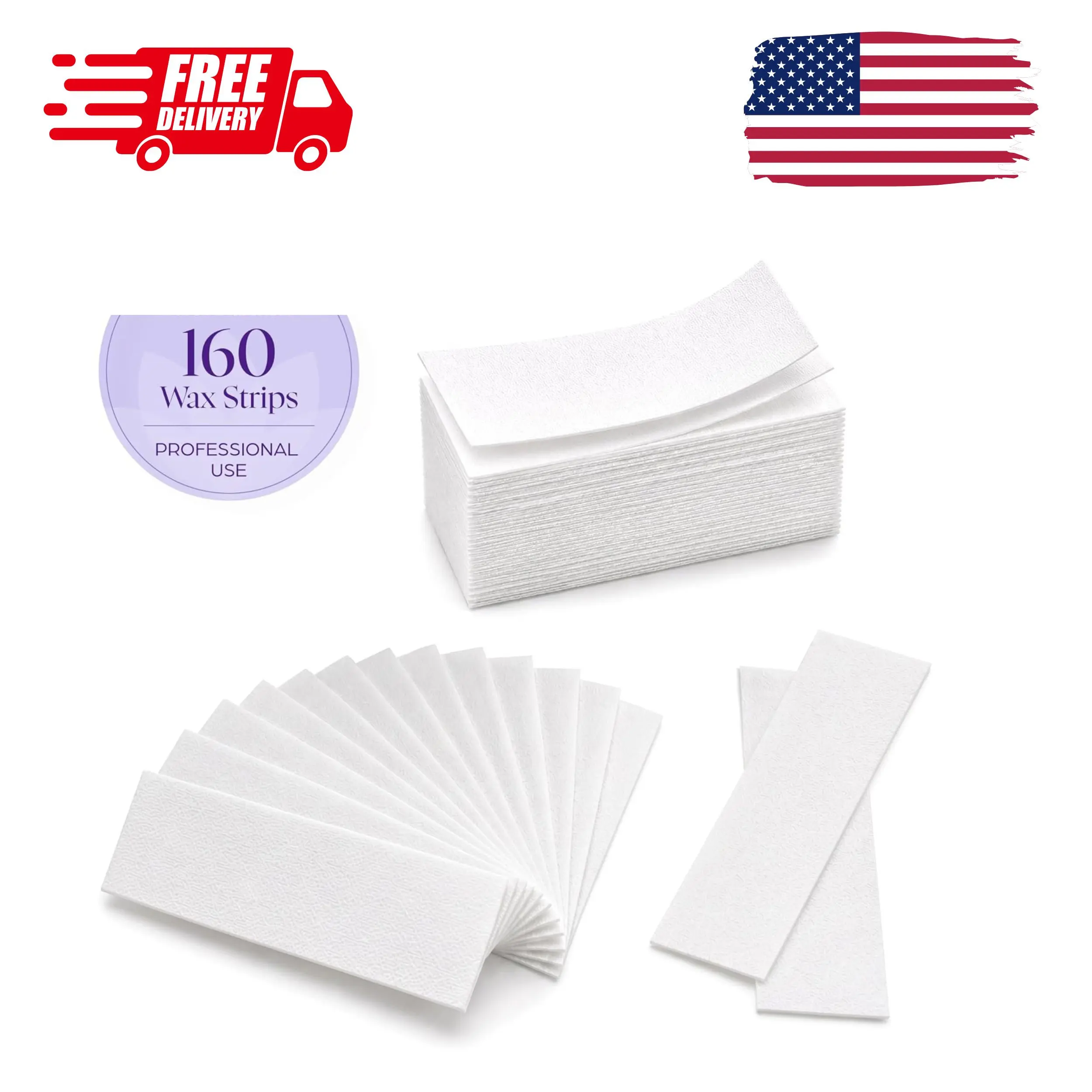 160 Wax Strips for Hair Removal
