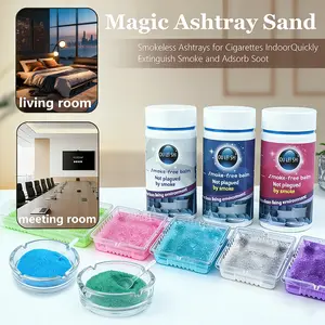 Powerful Smoke Eliminator, Easily Extinguishes Cigarette Butts, Easy To Clean, Removes Odors, And Purifies The Air. Bottled Gel-Type Smoke Eliminator, Suitable For Hotels, Homes, Offices, Restaurants, Outdoor Camping, Etc. It Is The Best Choice For Smoker