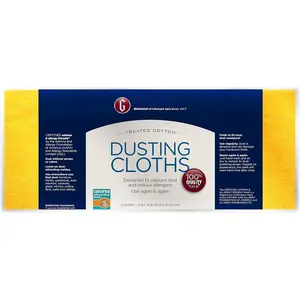 Furniture Dusting Cloths - 12 Pre-Treated Cloths - Captures 2x The Dust of a Regular Cloth, Specially Treated, No Sprays or Odors - 462500