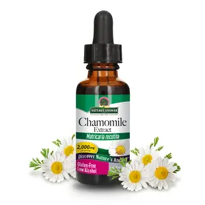 Nature's Answer Chamomile Flower with Organic-Alcohol 2000mg 1oz Extract | Mood Support | Digestion Support | Gluten-Free, Non-GMO, Vegan, No Artificial Flavors or Preservatives | Single Count