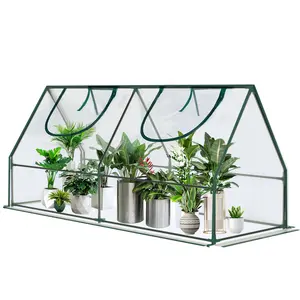 Gaptainer Mini Greenhouse for Outdoors & Indoor Use with Dual Open Doors Portable Garden Tent for Plant Protection Small Greenhouse