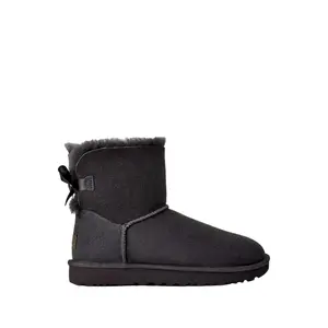 UGG Mini Bailey Bow II Obsidian  1016501-OBS Women's