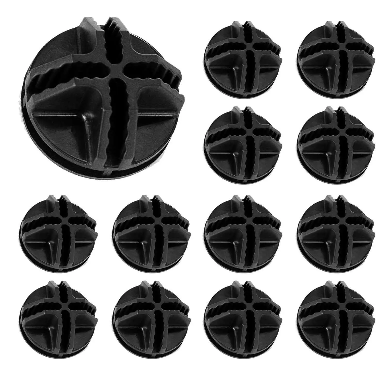 MOUNT-IT! Connectors Durable 8-Slot, ABS Plastic 24 Piece Set for Cube Storage Organiser, Work-It! Compatible Easy DIY Home Supplies
