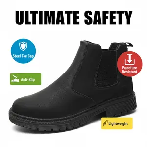 Culinary Professional Safety Shoes Smash-proof Puncture-proof Splash-proof Unisex Chef Work Shoe Waterproof Anti-slip Durable Outdoor Comfortable Breathable Shoes