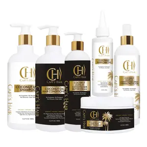 Ultimate Repair Hair Set (Coconut Milk Hair Shampoo 500ml, Cocunut Oil hair Conditioner 500ml, Coconut HairCare Oil 20ml, Leave-in  conditioner Cream 300 ml, Heat Protertor 300ml, Coconut Hair Mask 300ml