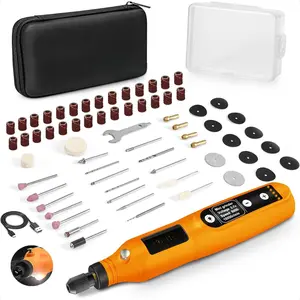 Cordless Rotary Tool, 5 Variable Speed Mini Rotary Tool Kit with 70 Accessories, 3.7V Type-C Charging Power Rotary Tool for Engraving, Sanding, Polishing, Carving, Cutting, DIY Crafts