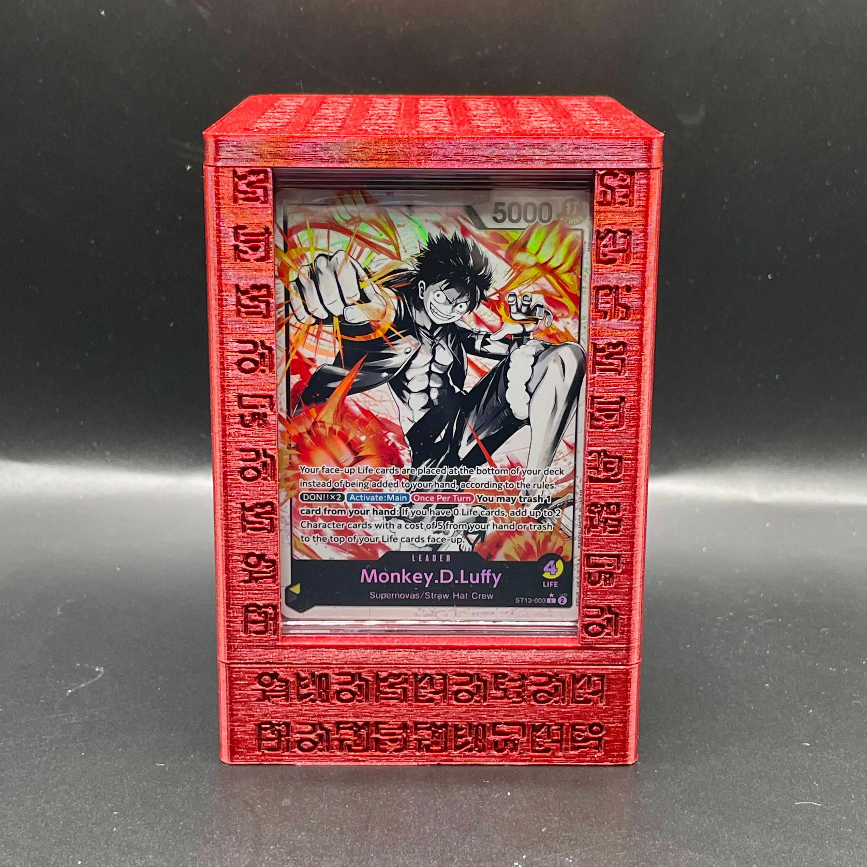 One Piece TCG Red Road Poneglyph Leader Deck Box | Dice Compartment & Optional Dice add on | Free Mini Snap Holder | Holds Triple Sleeved Cards one piece - TikTok Shop One Piece TCG Red Road Poneglyph Leader Deck Box | Dice Compartment & Optional Dice add on | Free Mini Snap Holder | Holds Triple Sleeved Cards one piece - TikTok Shop