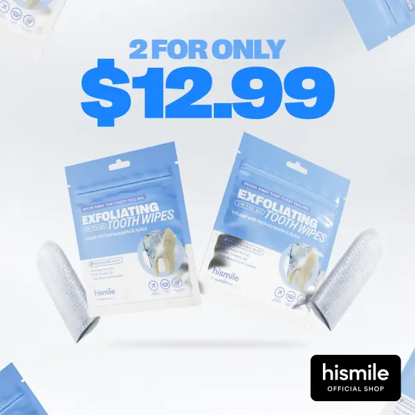 [NEW] [Hismile] Hismile Exfoliating Tooth Wipes Value Set, Oral Tooth Wipes, Hydroxyapatite and Xylitol Infused Tooth Wipes 28pk