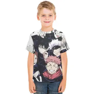 Young Girl's and Boy's Jujutsu Kaisen Graphic T-Shirt Anime Tees Movie Vintage Cotton T-Shirt Gift for Her A0927-188