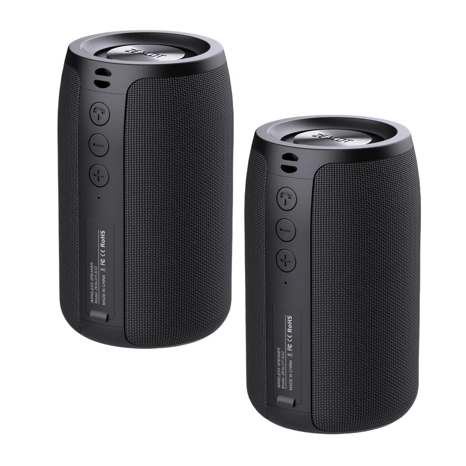 ZEALOT Portable Wireless Speaker, 1800mAh Rechargeable Waterproof Speaker with Lanyard, Wireless Bluetooth-compatible Speaker for Home, Bedroom, Outdoor, Camping, Hiking, Audio