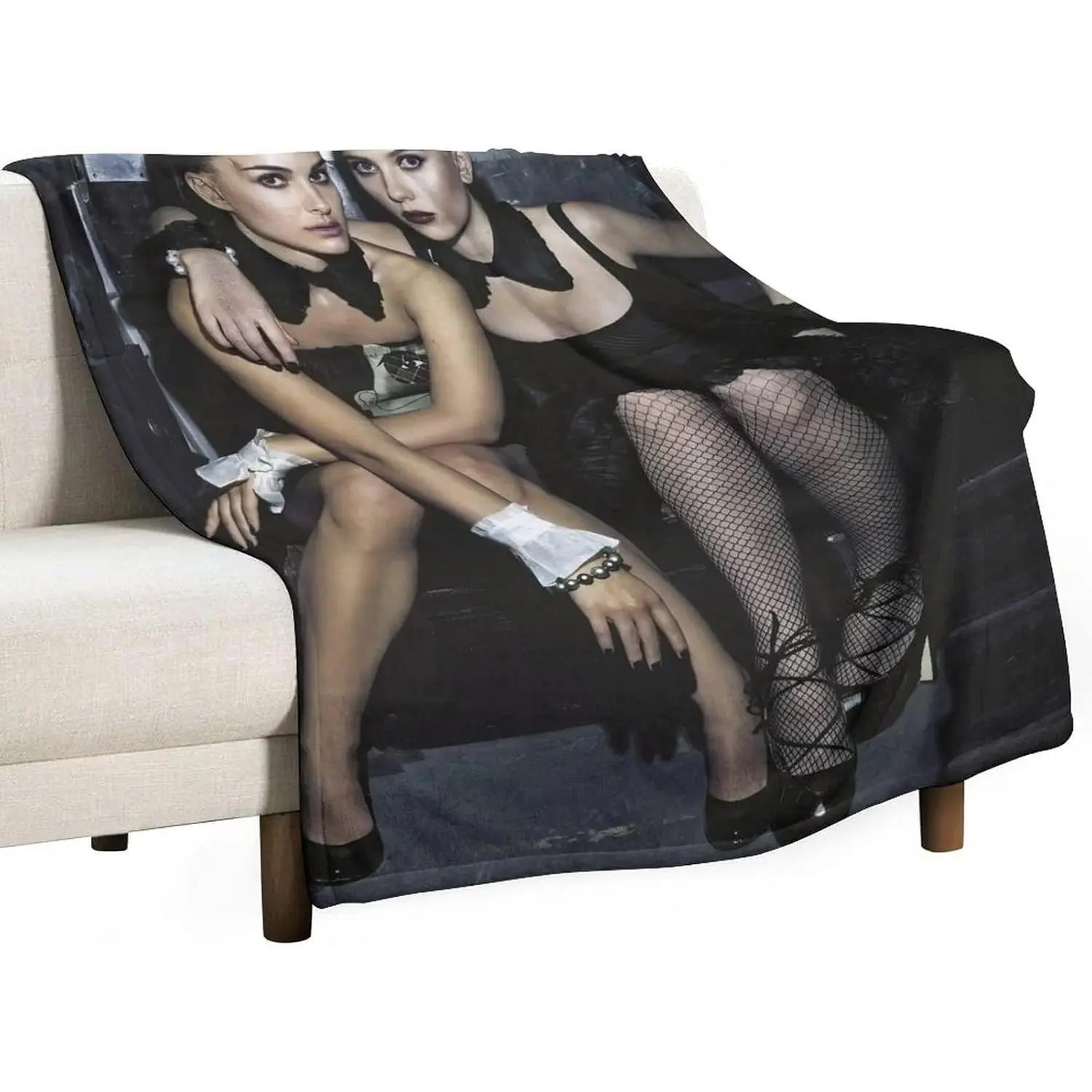 Scarlett Johansson Sexy Actress Blanket 63 Fleece Throw Blanket for Bed Couch Sofa 300GSM Super Soft and Warm Flannel Blankets Home Decor 30"x50"