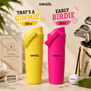 [Limited Free Gift Included] Owala 30oz Early Birdie FreeSip Sway Golf Water Bottle – Early Birdie & That’s A Gimmie Limited Edition Insulated Stainless Steel Leak Proof Bottle