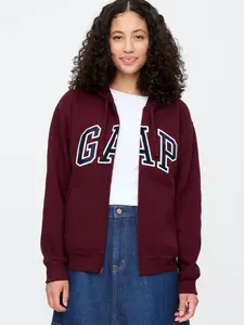 Relaxed Gap Logo Zip Hoodie