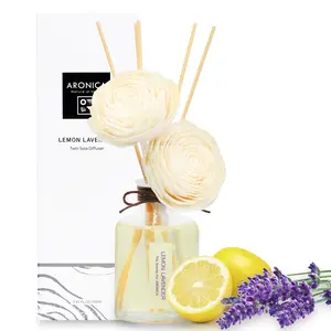 Aronica Twin Sola Diffuser 160ml - Lemon Lavender Scent, Fragrance Decoration for Bedroom Gift Set