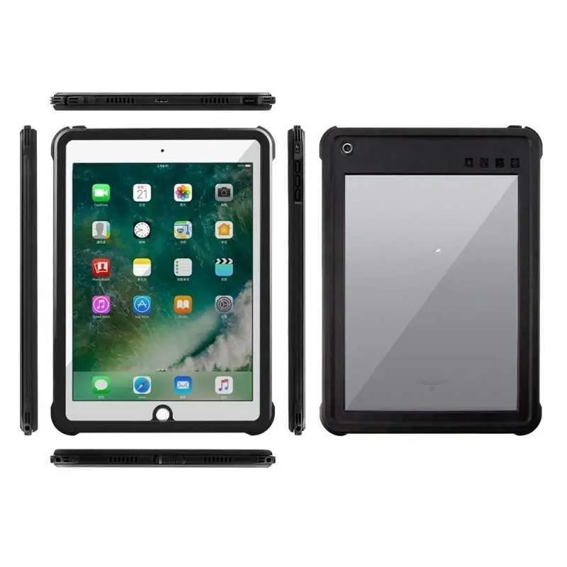 For iPad 2017 Tablet Waterproof Case Waterproof Shockproof Full Coverage Transparent Protective Cover In Stock HNC02