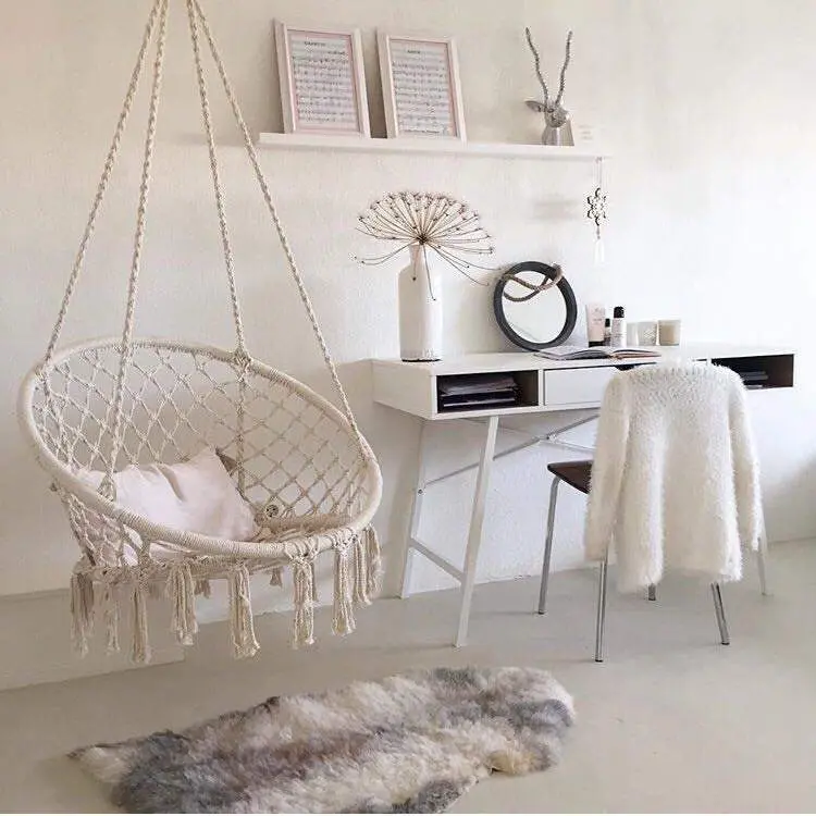 Cradle Chair Outdoor Tassel Hanging Basket Swing