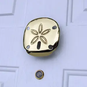 Sand Dollar Door Knocker by Michael Healy - Handcrafted, Solid Brass, Easy Install