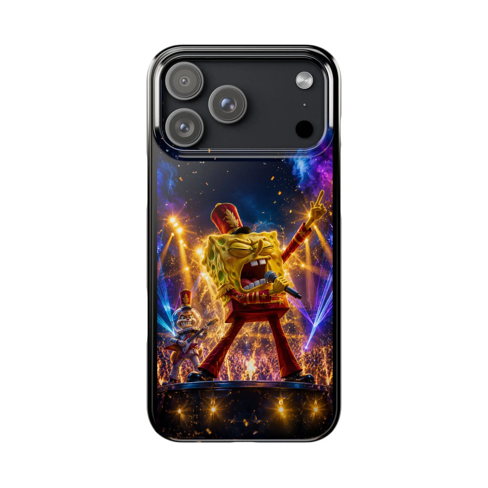 Rockstar Sponge Bikini Bottoms Cloth Phone Case - Durable, Slim Mobile Phone Accessory with Wireless Charge Protection