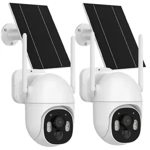 Cámaras de seguridad solares  4G LTE para exteriores sin WiFi, inalámbricas, resolución 5 MP  visión nocturna en color y almacenamiento en tarjeta SD o en la nube. (La tarjeta SIM tiene un chip integrado; por favor, ignore la ranura para tarjeta SIM)