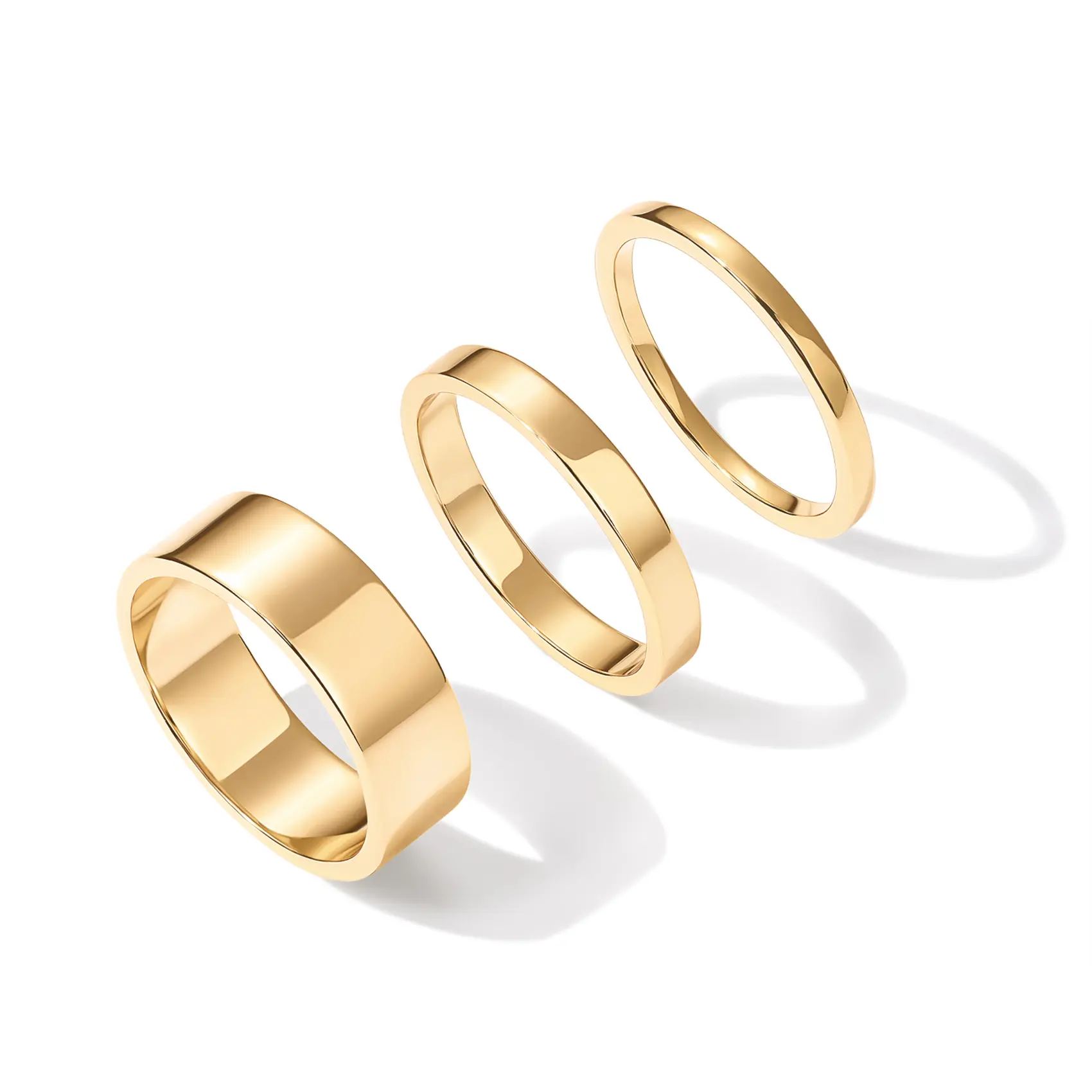 PAVOI 18K Gold Plated 3 Rings Set - Gold Stacking Rings for Women - Stacking Ring Set PAVOI 18K Gold Plated 3 Rings Set - Gold Stacking Rings for Women - Stacking Ring Set