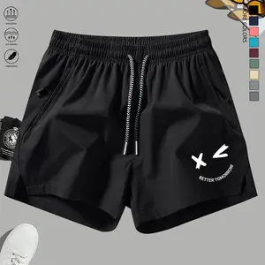 Men’s quick-dry athletic shorts — breathable summer sportswear with pockets, solid color casual style, suitable for running, golf, and training; men’s shorts, summer menswear. Summer vibe