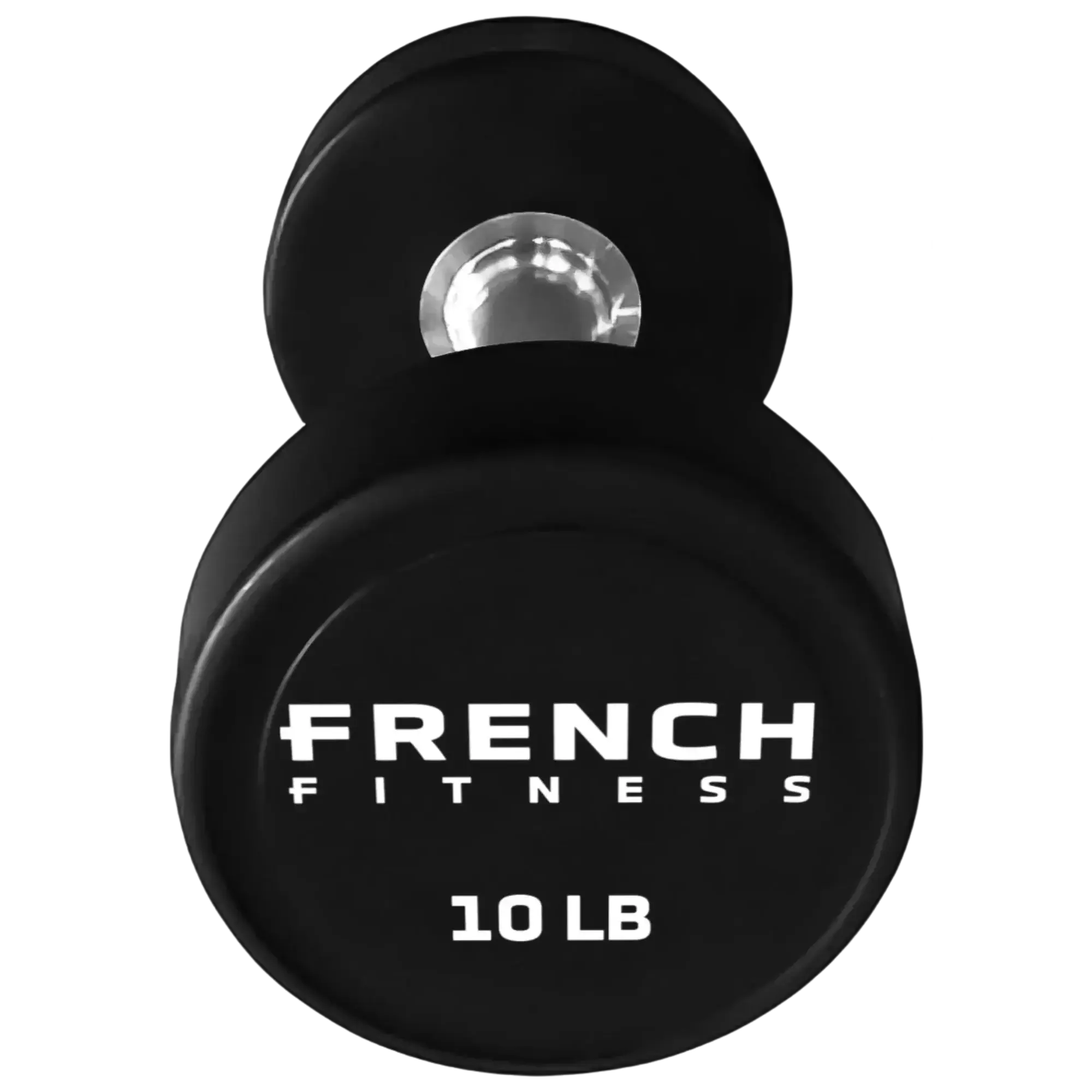 French Fitness Urethane Round Pro Style Dumbbell V2 10 lbs - Single (New)