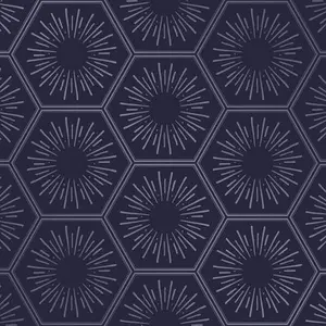 Tempaper & Co. Hello Sunshine Removable Peel and Stick Wallpaper, Royal Blue,