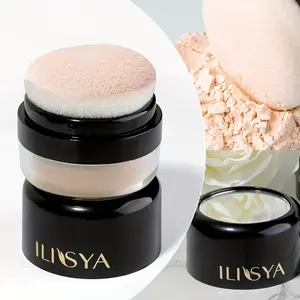 ILISYA light apricot setting powder, delicate powder, even skin tone, long-term oil control, light and easy to apply makeup, easy to carry when going out, is a great setting powder, a good product worth sharing with friends.