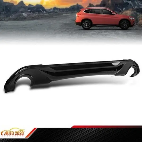 Fit For 2016-2021 BMW X1 F48 F49 AC Style Gloss Black Rear Bumper Diffuser Lip