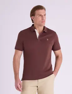 MULTI COLOR LOGO INTERLOCK POLO SHIRT