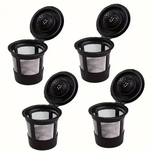 3pcs Reusable Cups, BPA Free Universal Fit Purple Refillable Cups Coffee Filters