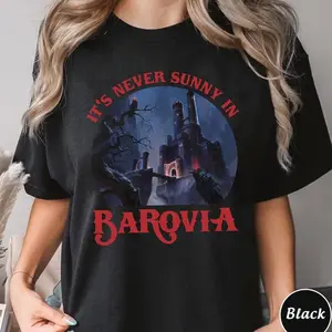 [Sale up to 50%], [Free Ship] Dungeons & Dragons Shirt, Its Never Sunny In Barovia Unisex T-Shirt
