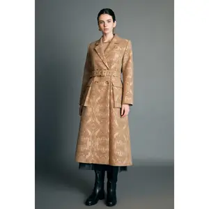 Premium Brocade Swing Coat